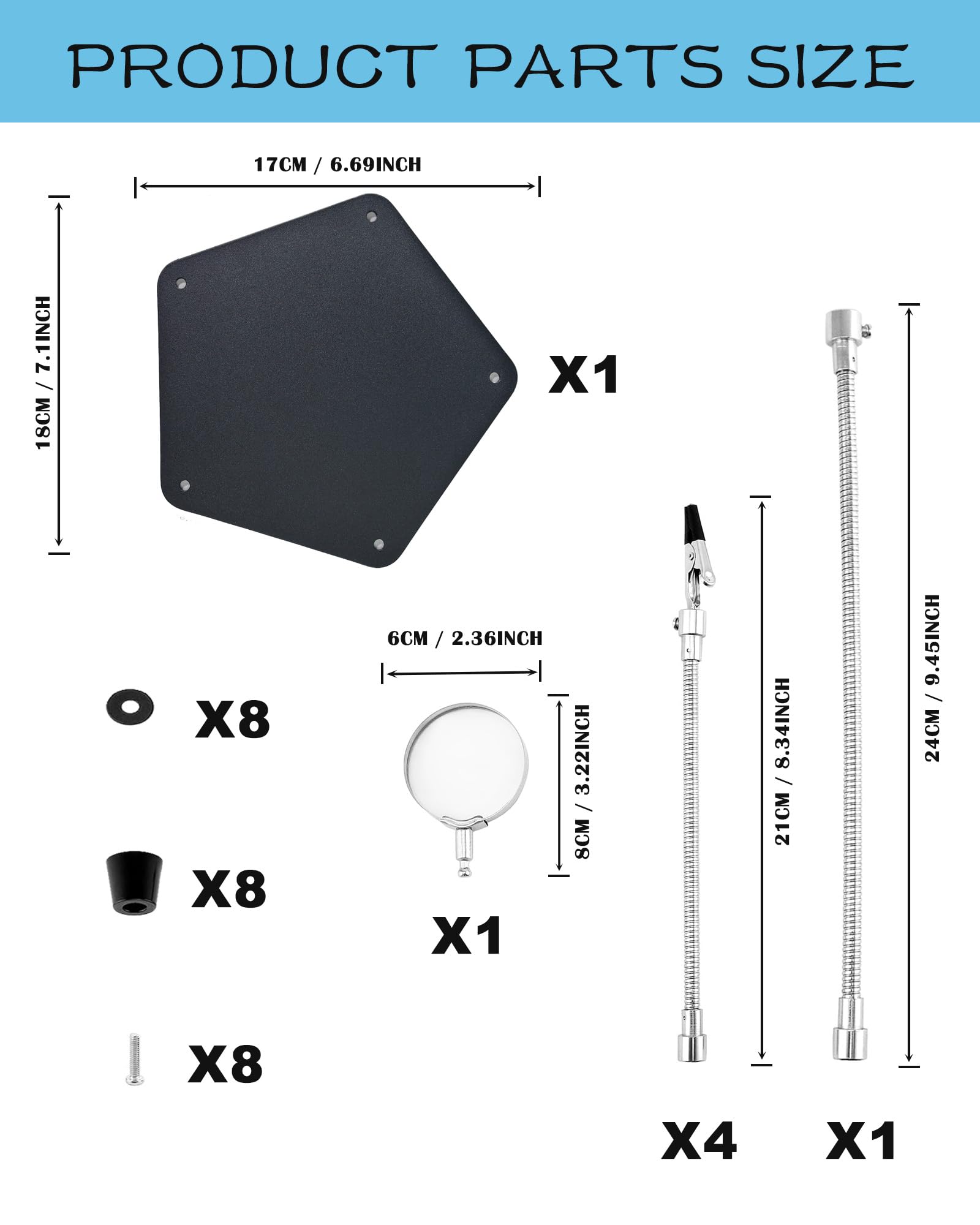2-in-1 Helping Hands Soldering Kit, Helping Hands Soldering Station with Silicone Soldering Mat, 6 Flexible Metal Arms Third Hand Soldering Tool for Electronic Repair Soldering Assembly Jewelry Crafts