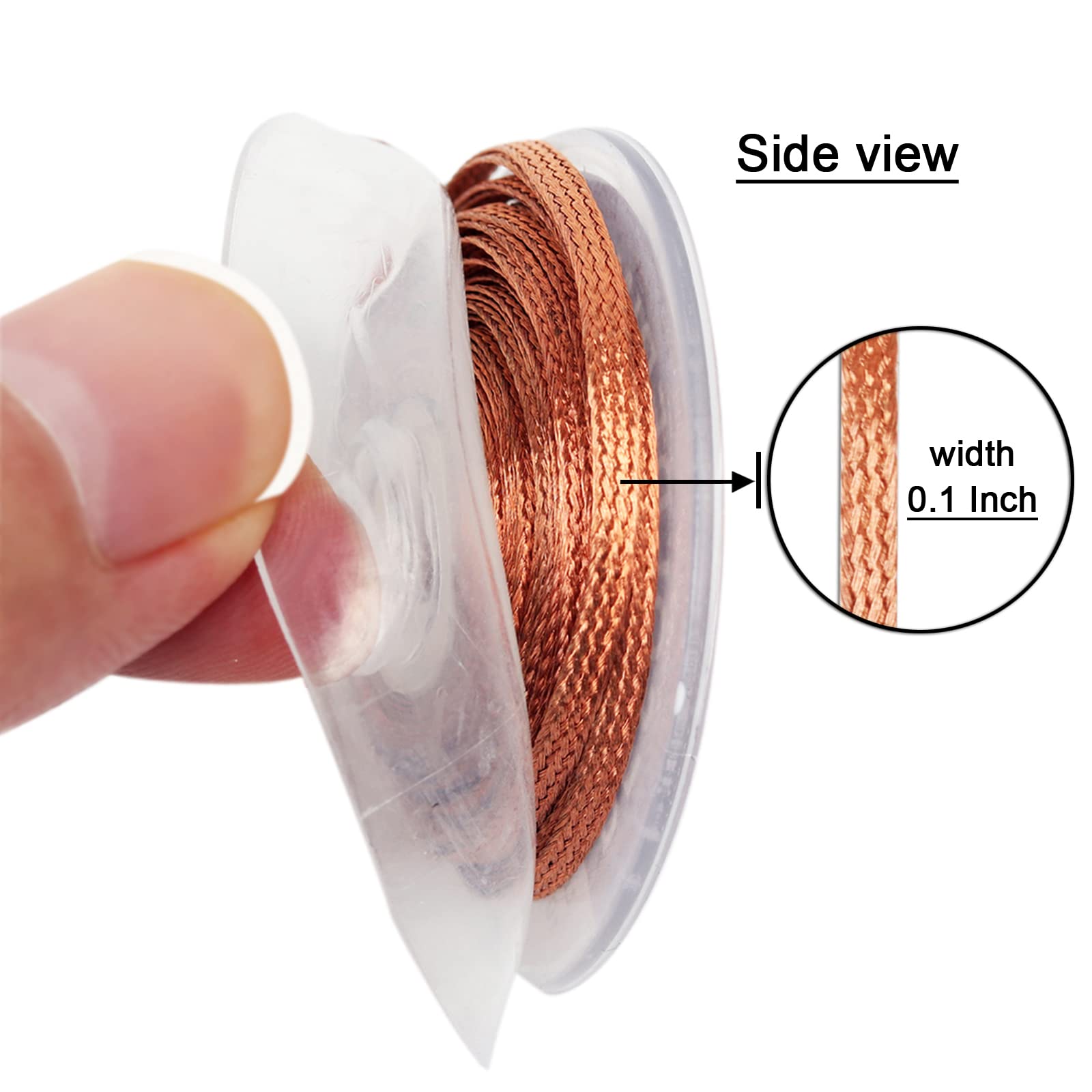 Solder Wick Braid And Solder Flux Paste, No Clean Soldering Flux(10cc) Soldering Remover Tool, 10ft Desoldering Wick Braid For Electronics Repair For Disassemble Electrical Components