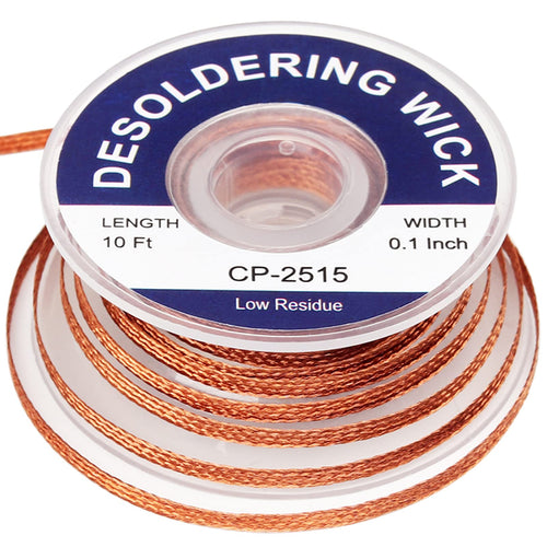 Solder Wick Braid And Solder Flux Paste, No Clean Soldering Flux(10cc) Soldering Remover Tool, 10ft Desoldering Wick Braid For Electronics Repair For Disassemble Electrical Components