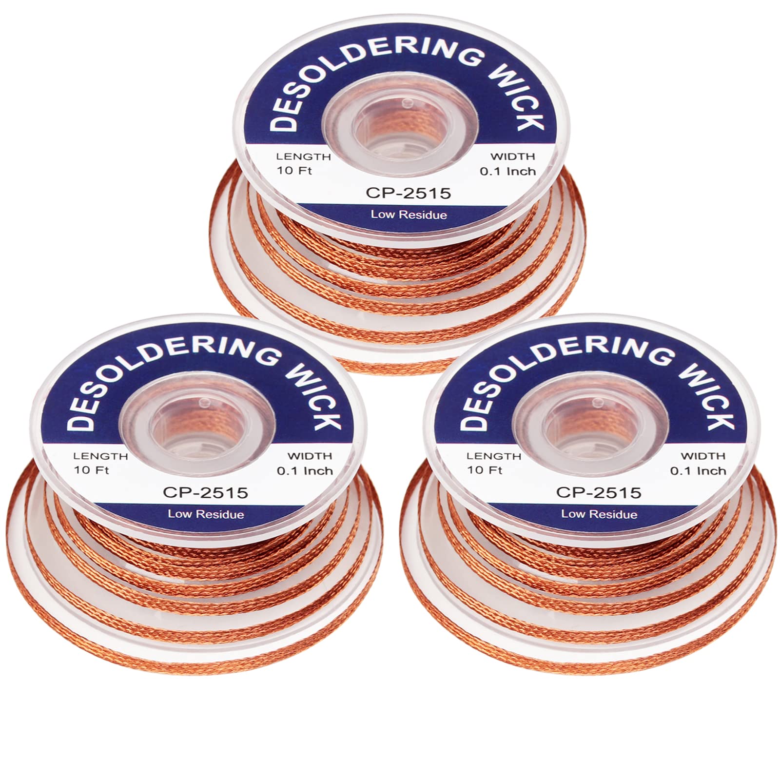 Solder Wick Braid And Solder Flux Paste, No Clean Soldering Flux(10cc) Soldering Remover Tool, 10ft Desoldering Wick Braid For Electronics Repair For Disassemble Electrical Components