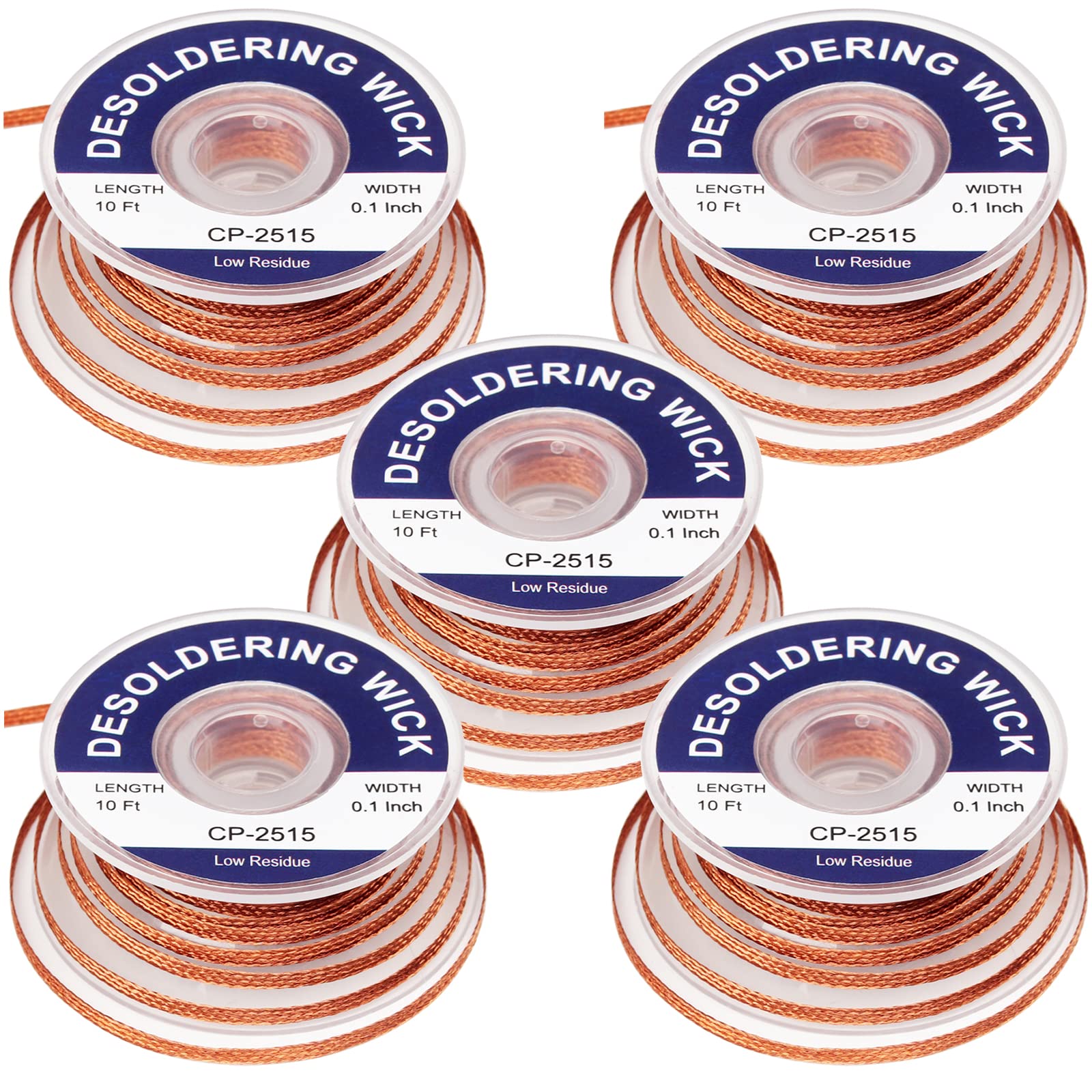 Solder Wick Braid And Solder Flux Paste, No Clean Soldering Flux(10cc) Soldering Remover Tool, 10ft Desoldering Wick Braid For Electronics Repair For Disassemble Electrical Components